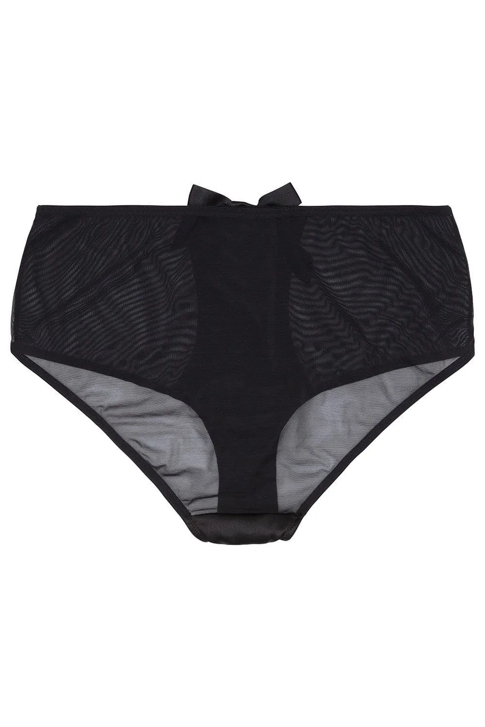 Black Z Stitch Highwaist Brief