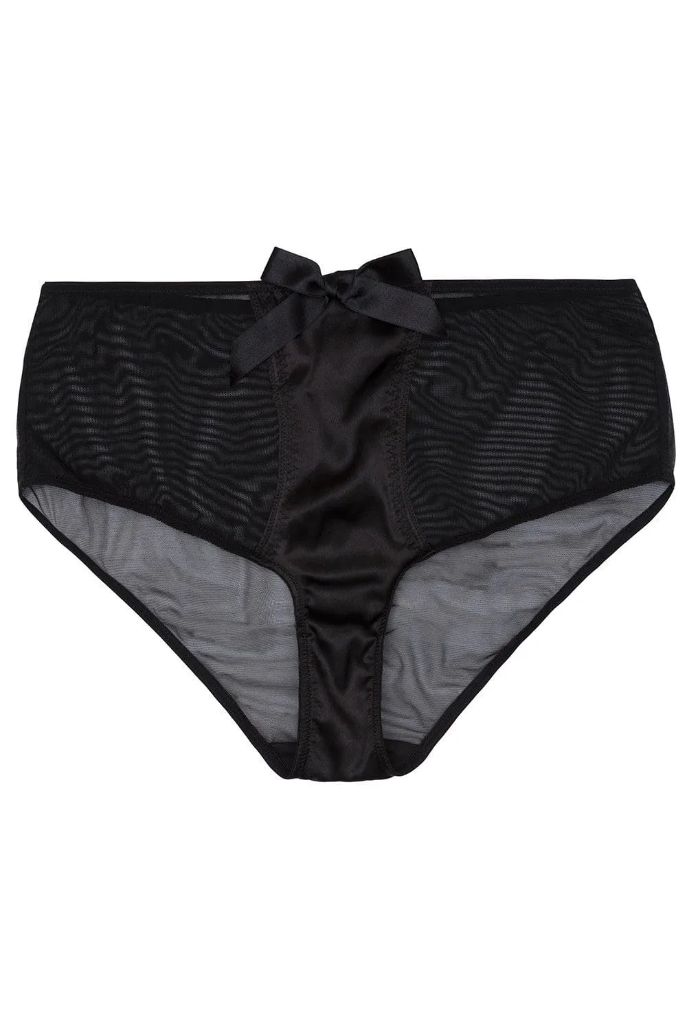 Black Z Stitch Highwaist Brief