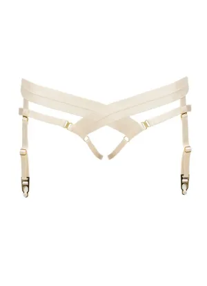 Bondage Harness Brief Cream