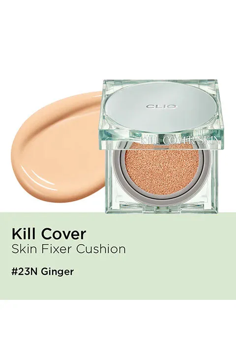 [CLIO] Kill Cover Skin Fixer Cushion(15g/0.52fl.oz X Refill)- 5Colors