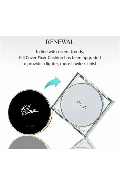 [CLIO] Kill Cover Skin Fixer Cushion(15g/0.52fl.oz X Refill)- 5Colors