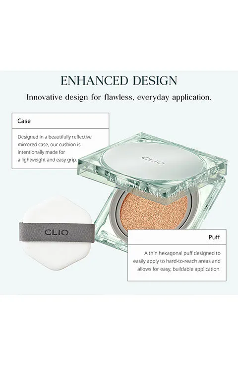 [CLIO] Kill Cover Skin Fixer Cushion(15g/0.52fl.oz X Refill)- 5Colors