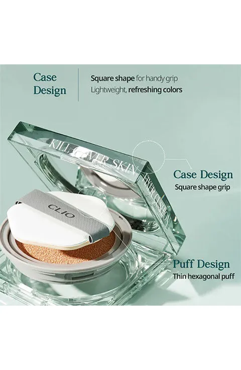 [CLIO] Kill Cover Skin Fixer Cushion(15g/0.52fl.oz X Refill)- 5Colors