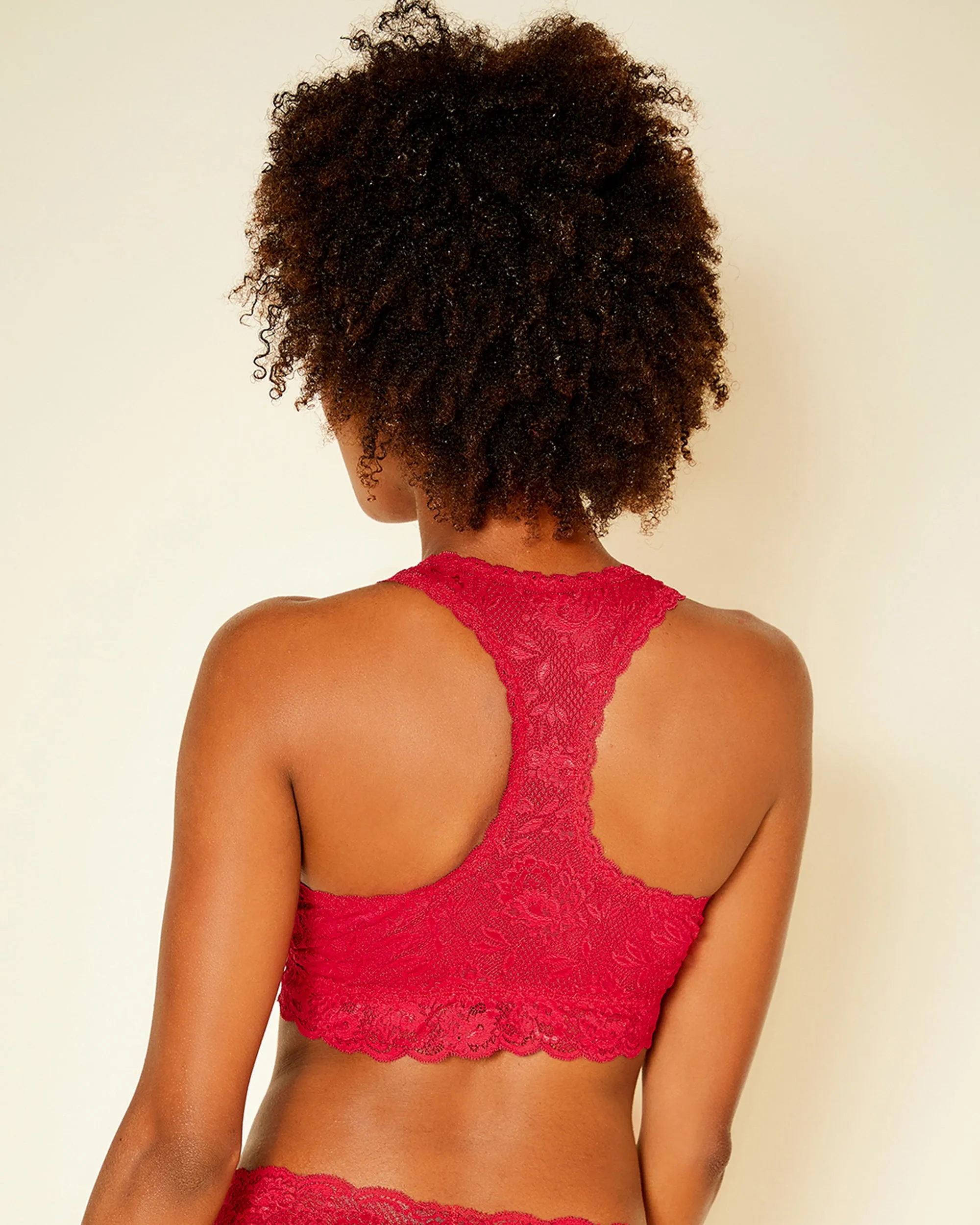 Completino Tanga Cutie E Bralette Racie Curvy Con Retro A Vogatore