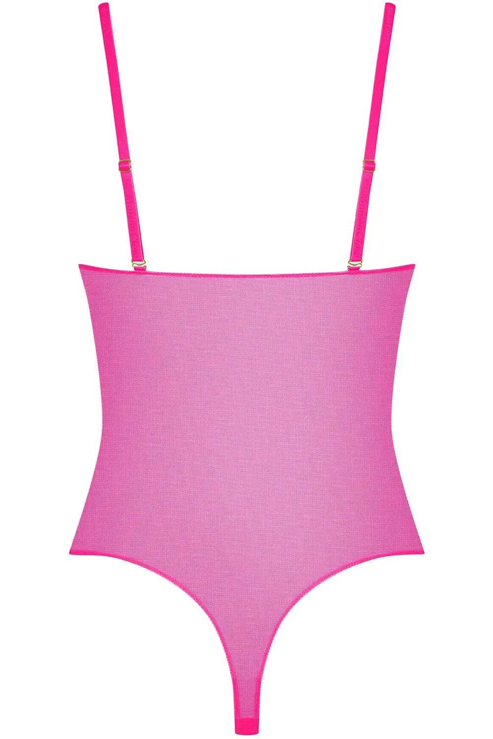 Corps à Corps Thong Bodysuit Neon Pink