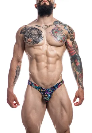 Cut For Men Pouch Enhancing  Tattoo Thong XL