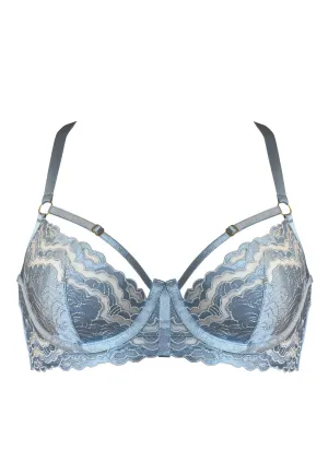 Dala Balconette Wire Bra Dusty Blue