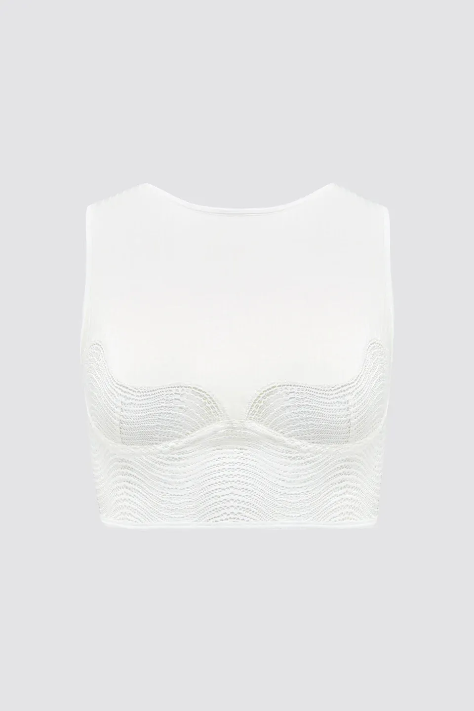 Ease Lea Cropped Top Daylight White