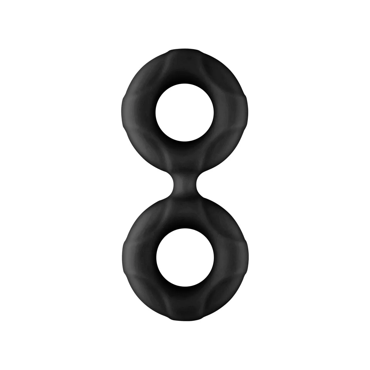F-81: DOUBLE RING (LIQUID SILICONE) 44MM - BLACK