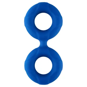 F-81: DOUBLE RING (LIQUID SILICONE) 51MM - BLUE