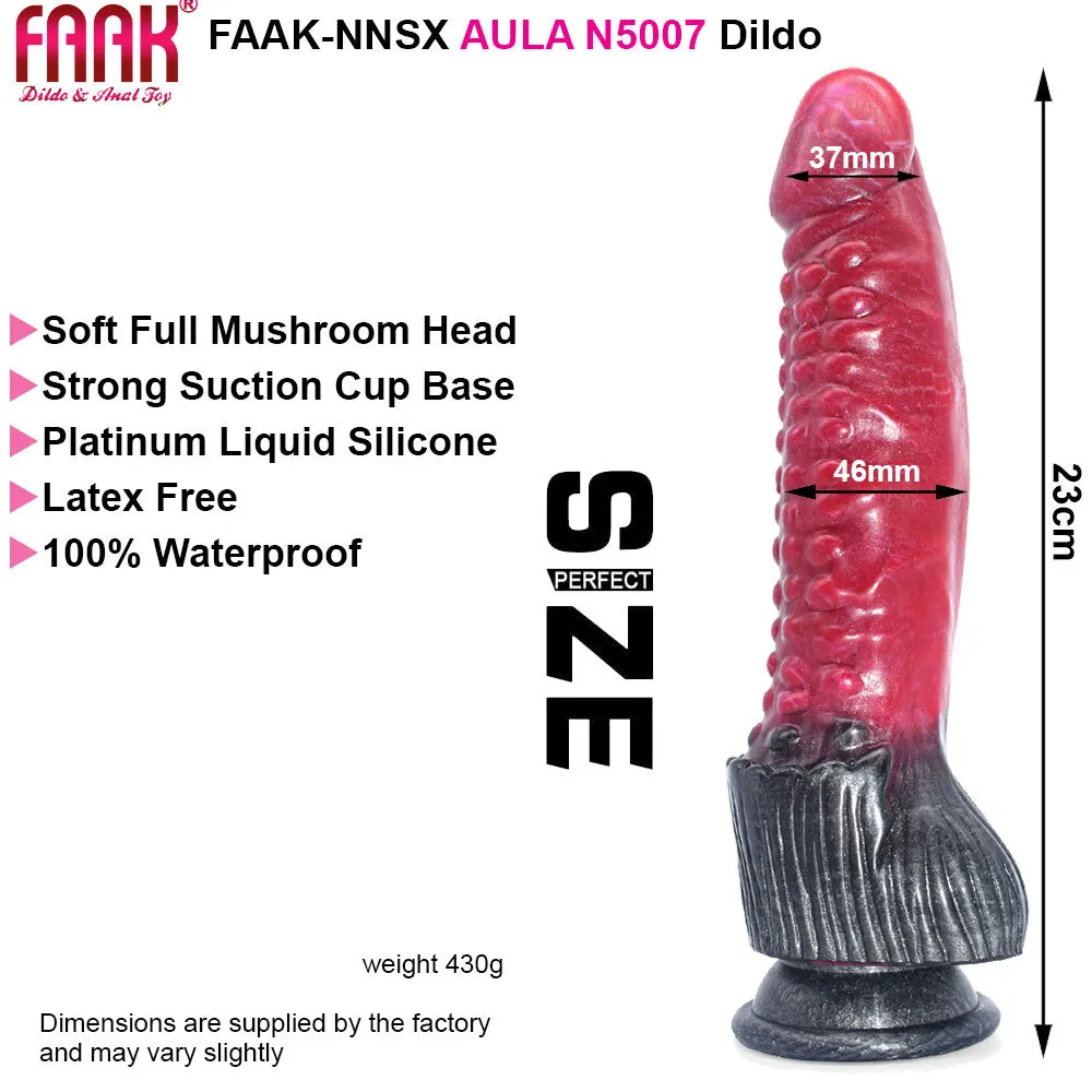 FAAK N5007 Aula 9 Platinum Liquid Silicone Anal Plug Dildo