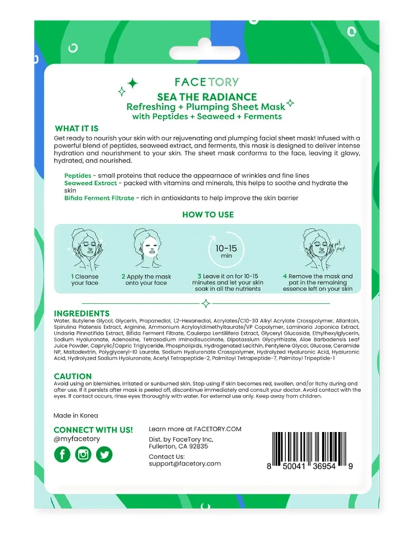 FaceTory K-Beauty Plumping Face Mask