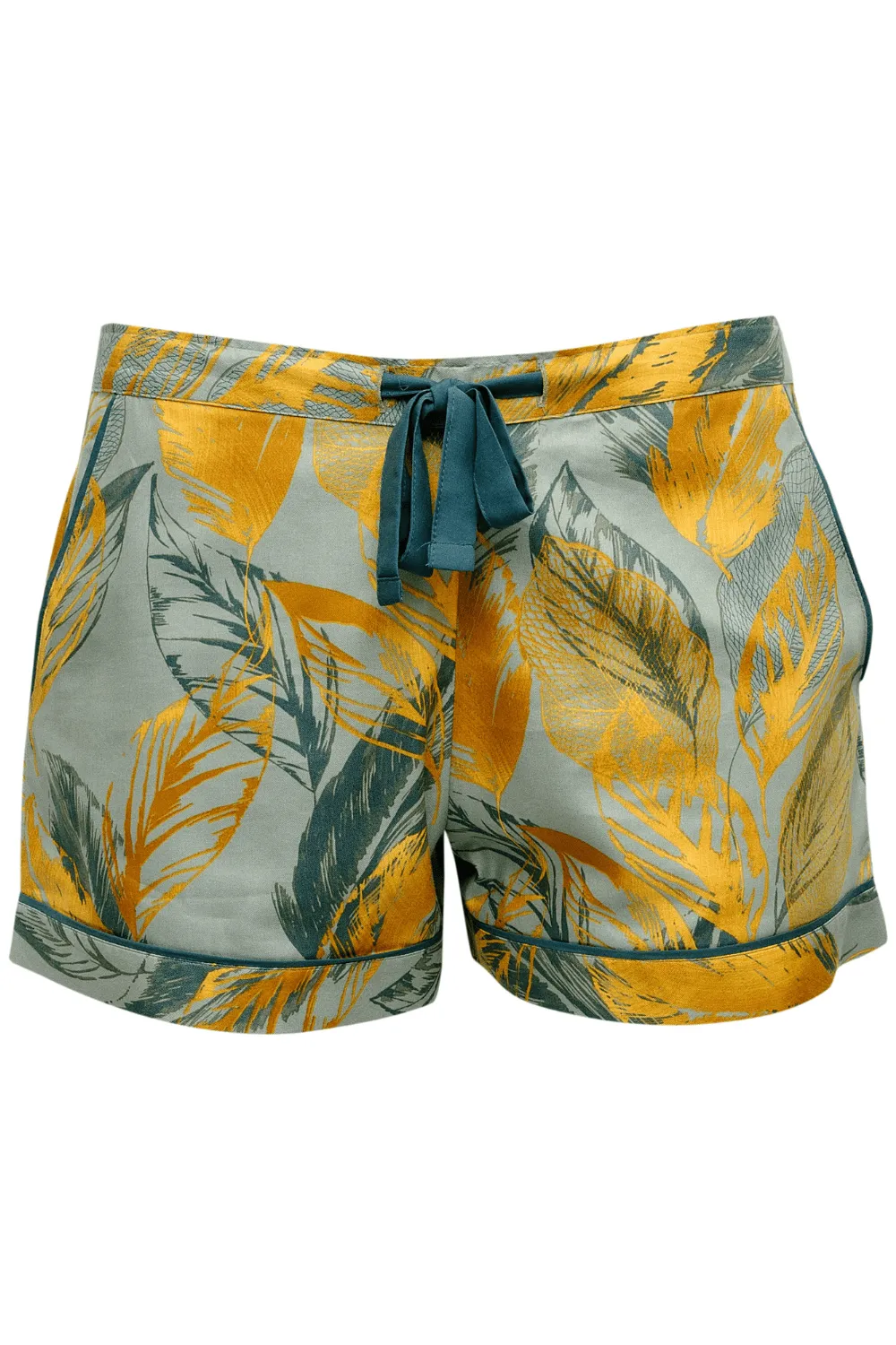 Hannah Leaf Print Shorts. Size UK 14
