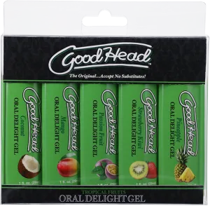 Oral Delight Gel Tropical Fruits - 5 Pack