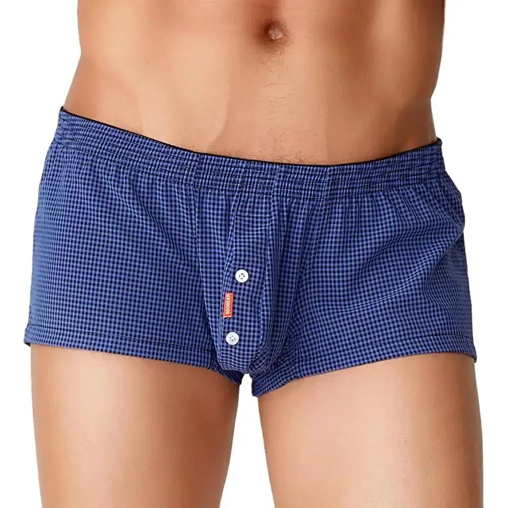 #PB Plaid Shorts Men's Underwear Boxers
