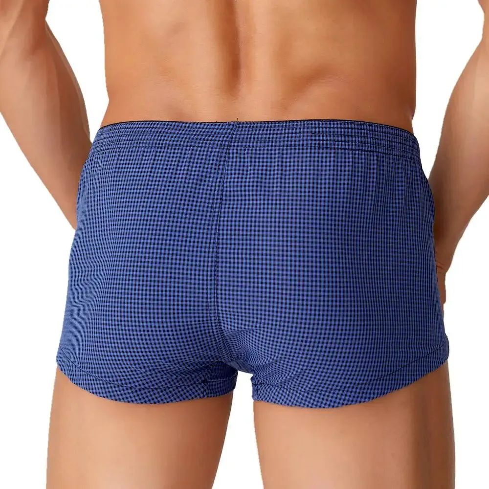 #PB Plaid Shorts Men's Underwear Boxers