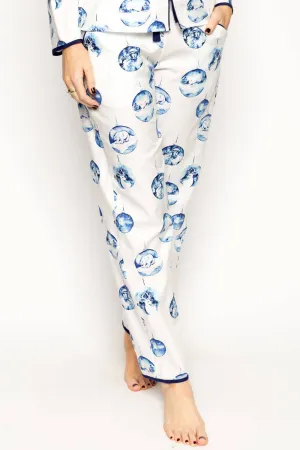 Riley Bauble Print Pyjama Pants. Size UK 14