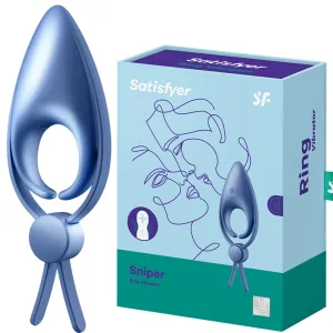 Satisfyer Sniper ADJUSTABLE Vibrating Cock Ring USB Couples Stamina Aid Sex Toy
