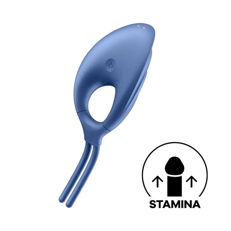 Satisfyer Swordsman ADJUSTABLE Vibrating Cock Ring Couples Stamina USB Sex Toy