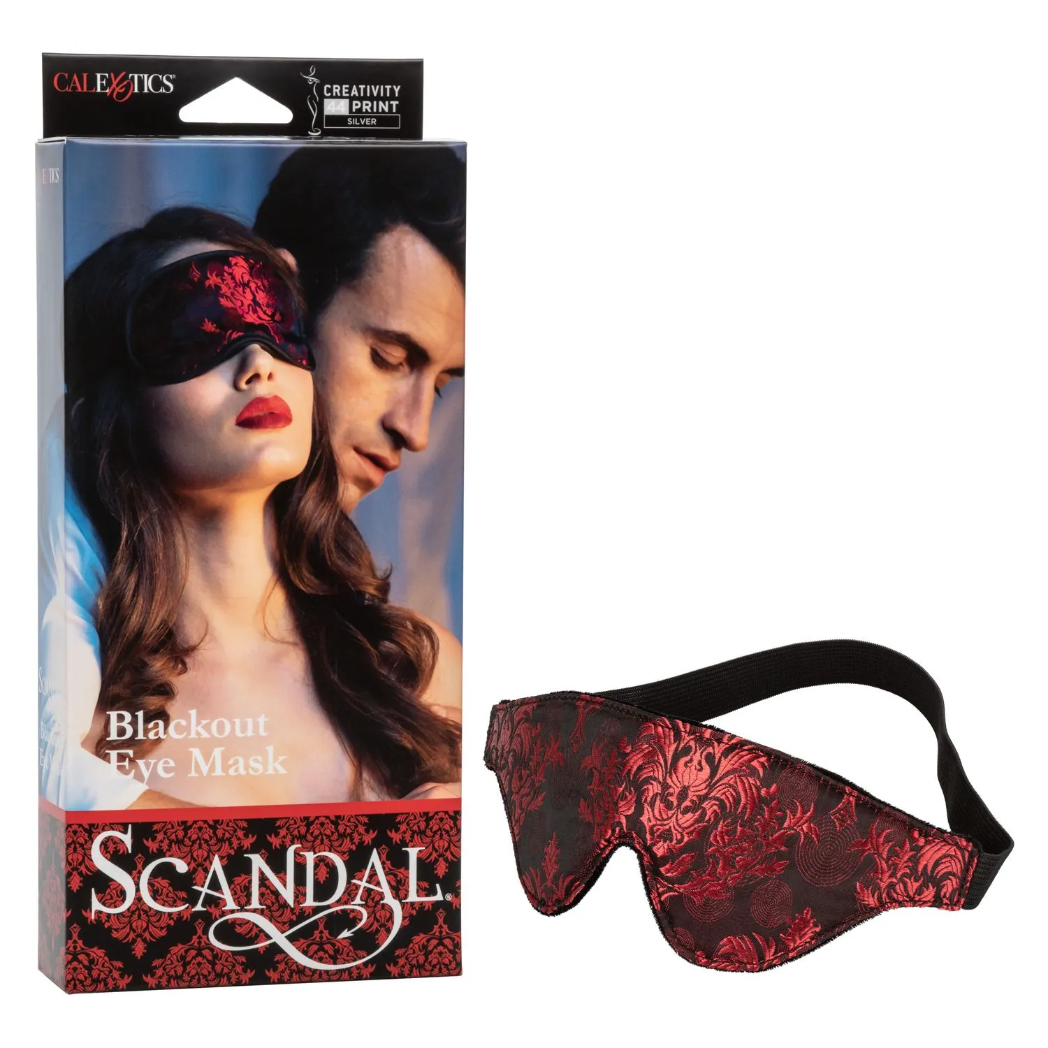 Scandal Black Out Eyemask -  Black/Red