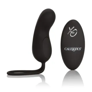Silicone Remote Rechargeable Curve Bullet - Black