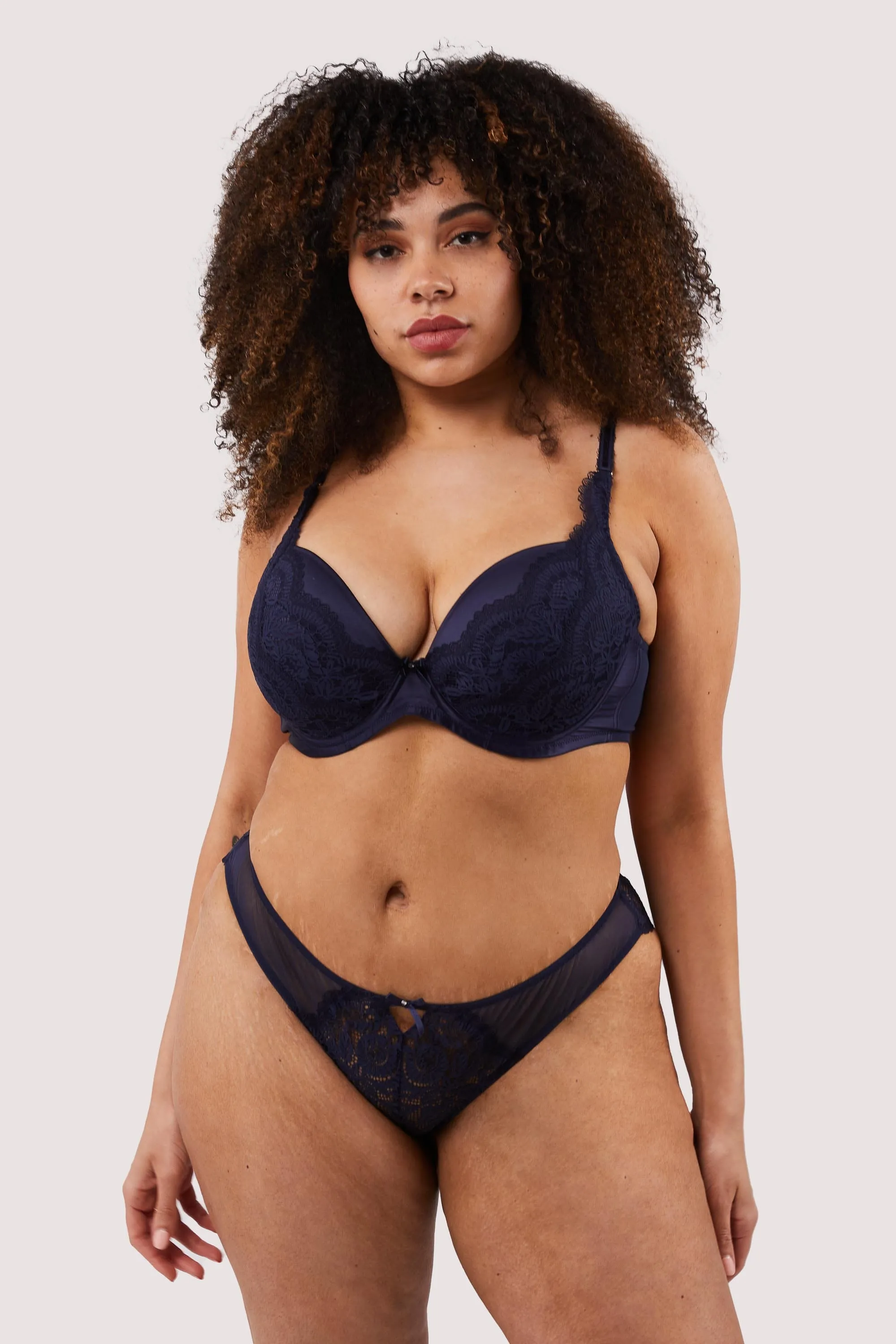Sophia Navy Brazilian Brief