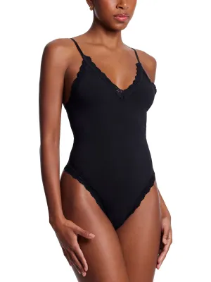 Supima Cotton Bodysuit Black