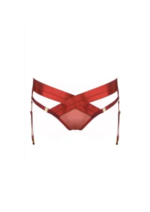Tomoe Harness Brief Burnt Red