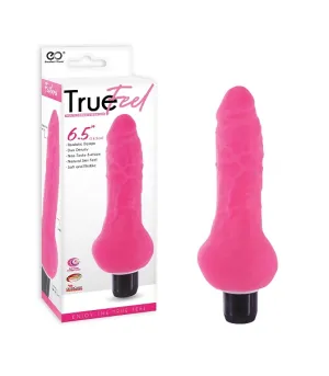 TRUE FEEL REALISTIC TPR VIBRATOR 6.5 - PINK