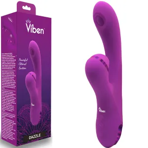 Viben Dazzle Thumping Rabbit Vibrator Clitoral Stimulator Air Pulse Sex Toy